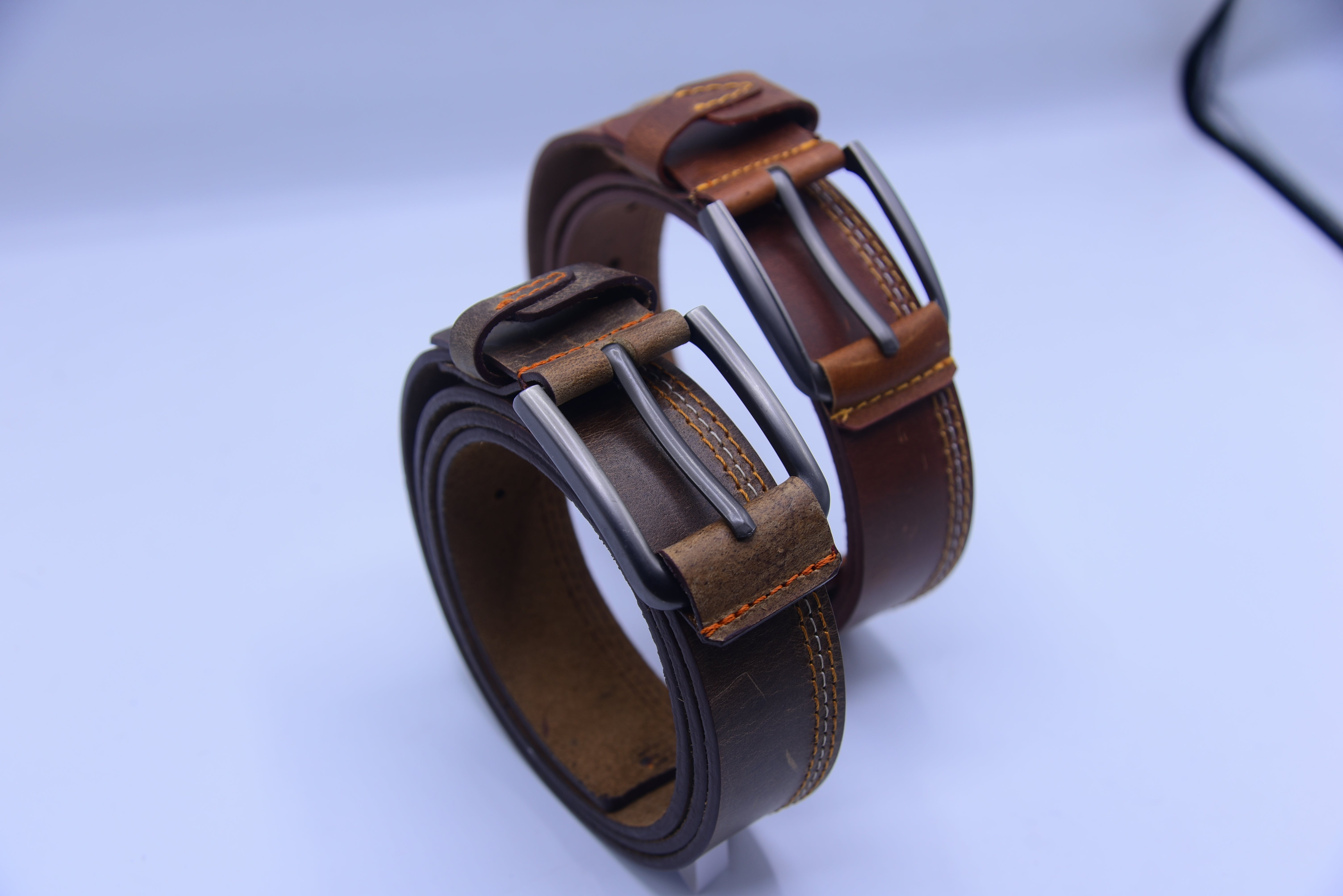 Vintage Full-Grain Leather Belt