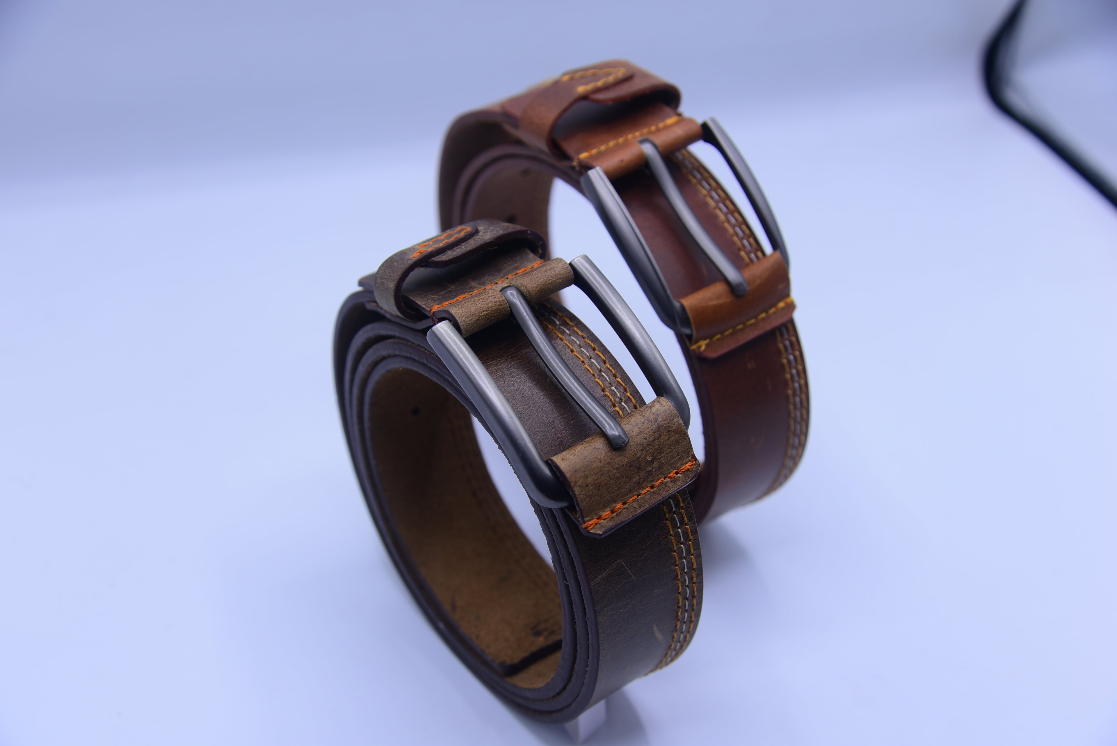 Vintage Full-Grain Leather Belt
