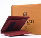 Croc-Texture Leather Wallet