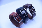Double Stitch Leather Belt