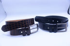 Genuine Crocodile Embossed Belt