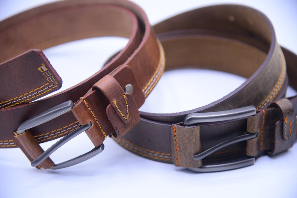 Vintage Full-Grain Leather Belt