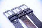 Genuine Crocodile Embossed Belt