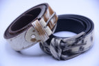Premium Hair-On Hide Leather Belt