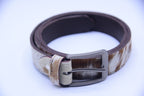 Premium Hair-On Hide Leather Belt