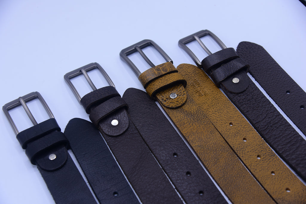 Heritage Textured Full-Grain Leather Belt