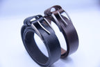 Luxury Snake-Pattern Full-Grain Leather Belt