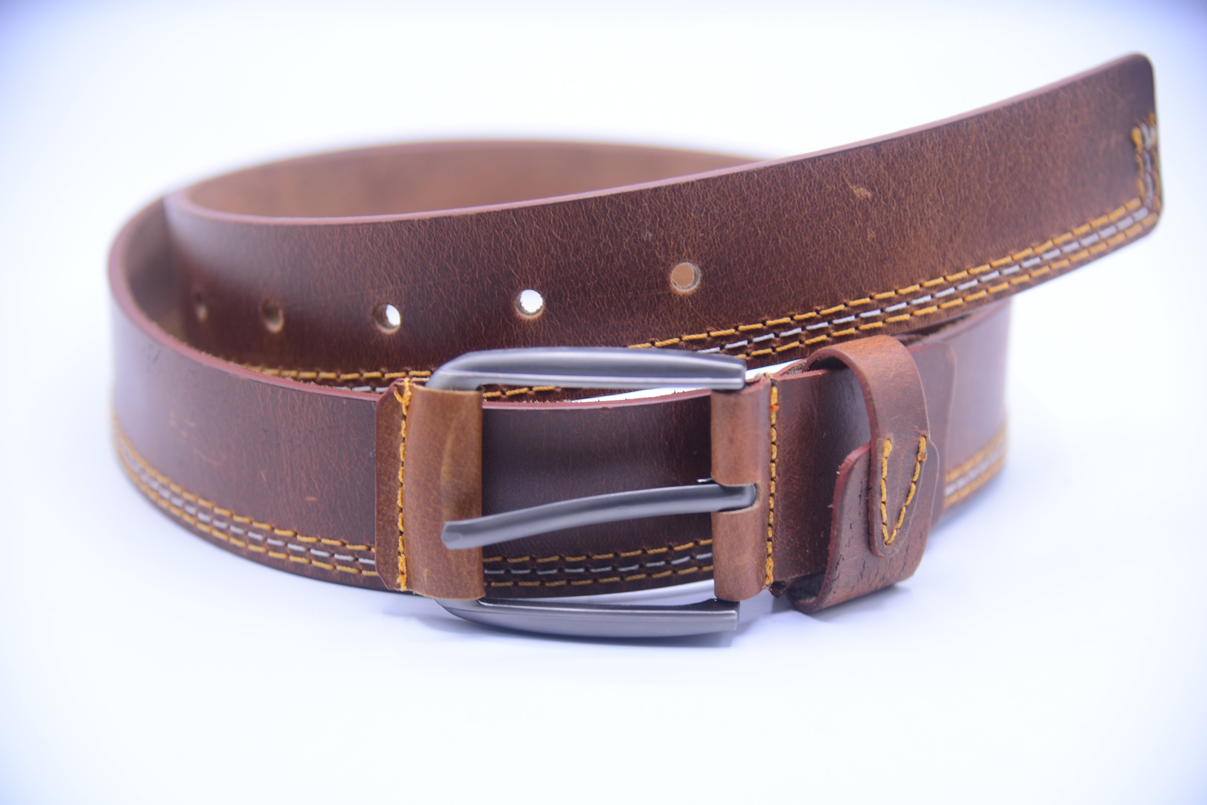 Vintage Full-Grain Leather Belt