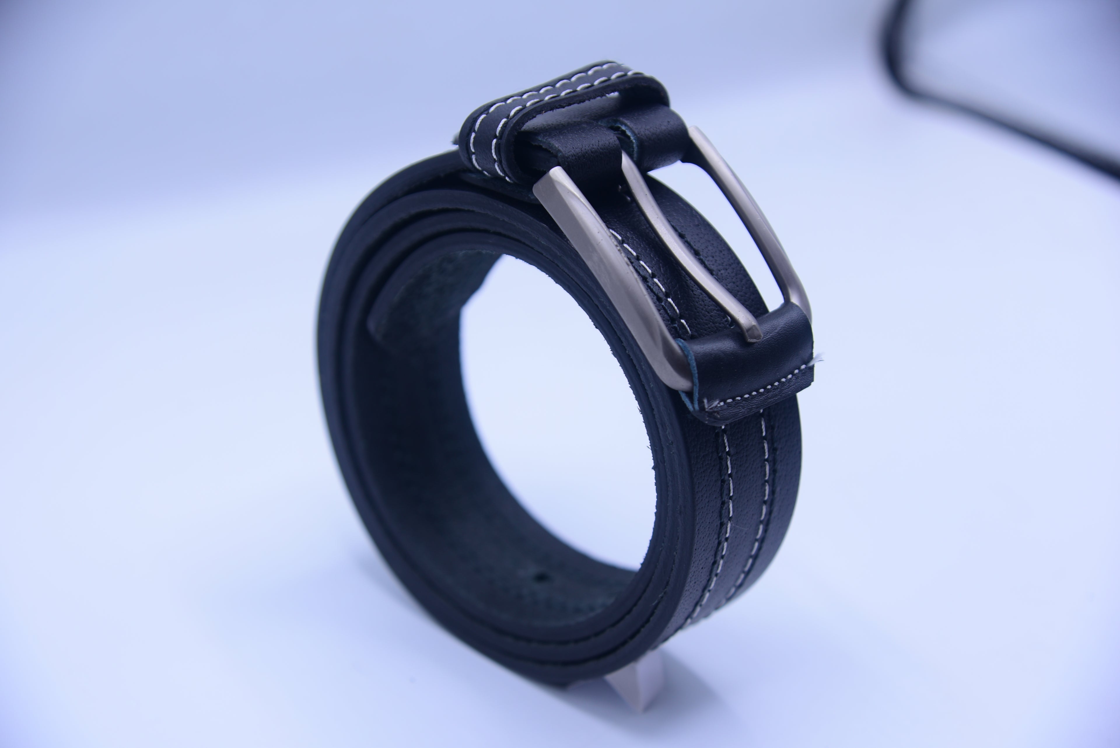 Stitched Classic Full-Grain Leather Belt