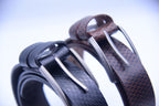 Luxury Snake-Pattern Full-Grain Leather Belt