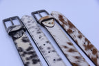 Premium Hair-On Hide Leather Belt