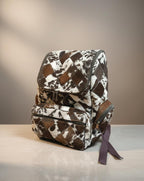 Luxury Patchwork Hair-On Leather Backpack