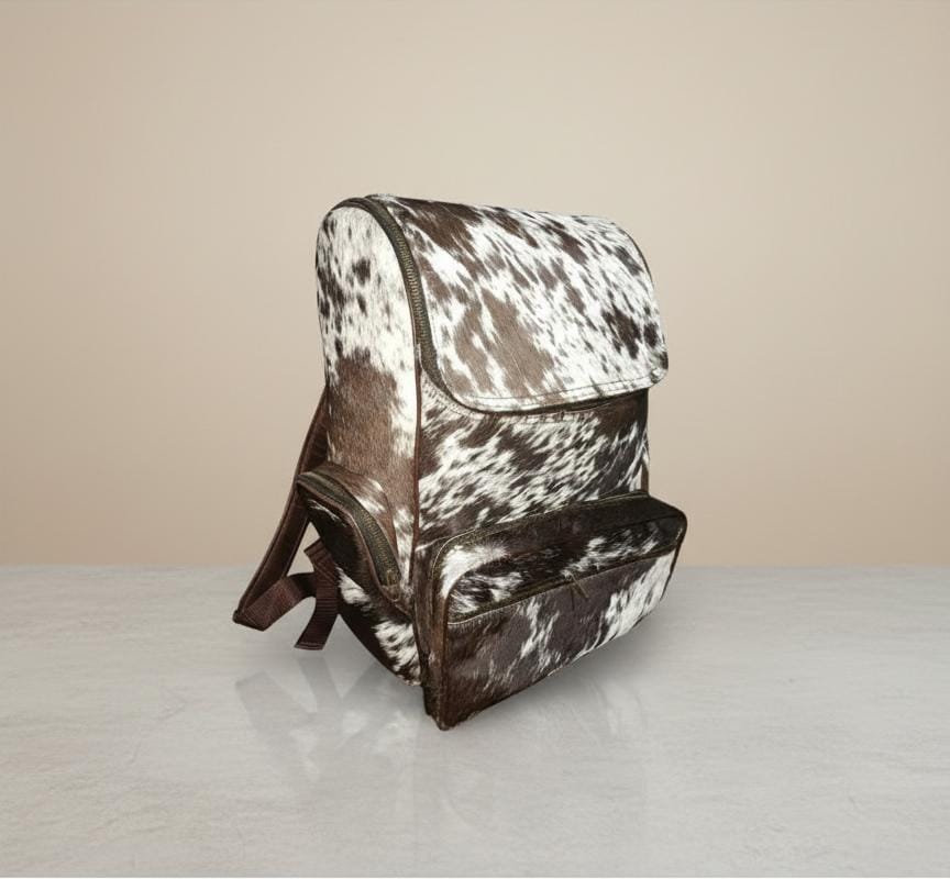 Premium Hair-On Leather Backpack